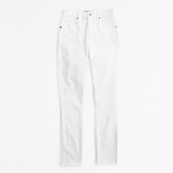 Abercrombie & Fitch Denim - Abercrombie & Fitch skinny white jeans/ 32 SHORT